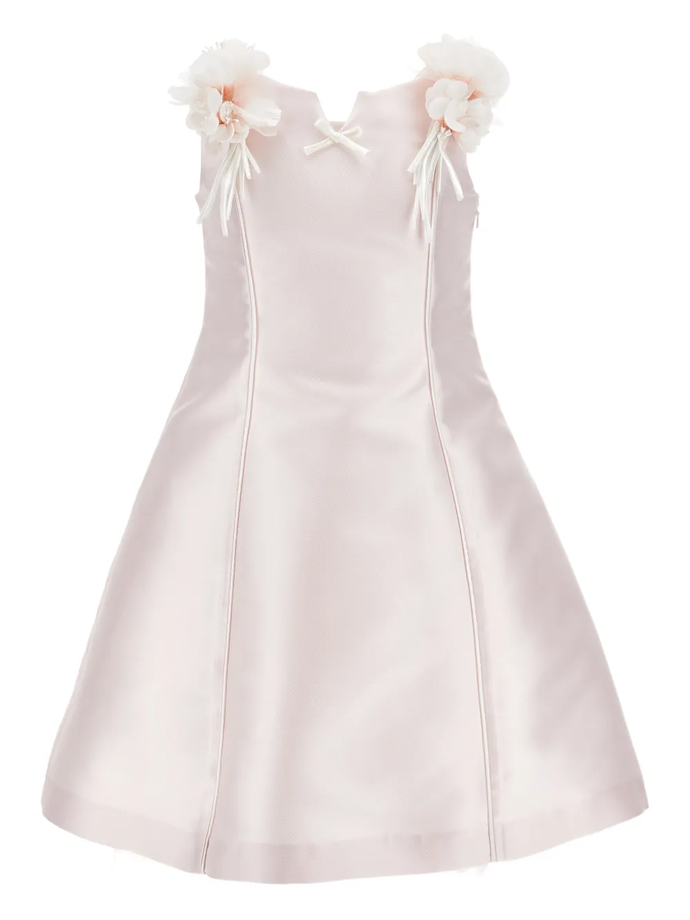 Monnalisa Abito con applicazione a fiori - Rosa