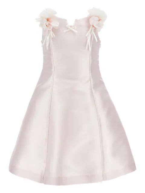 Monnalisa vestido con aplique floral