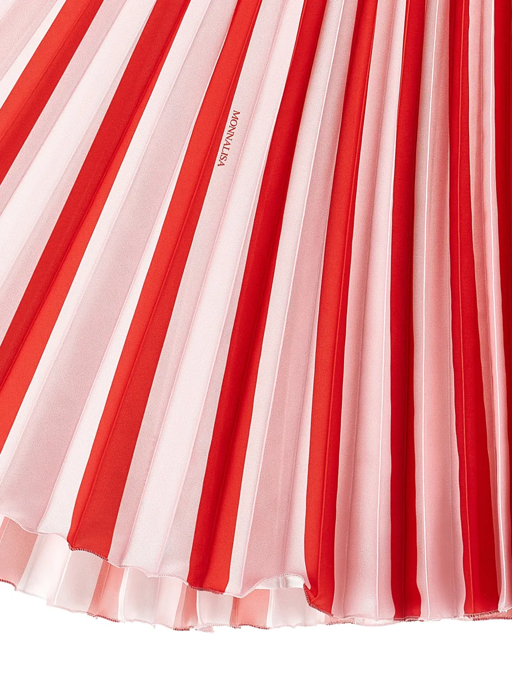 Monnalisa Plooirok met geborduurd logo Rood