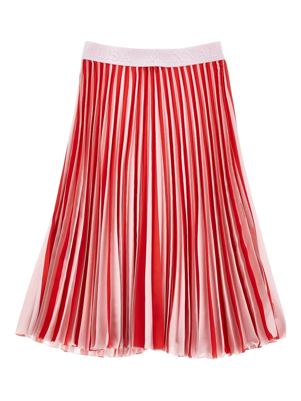 Monnalisa Plooirok met geborduurd logo Rood