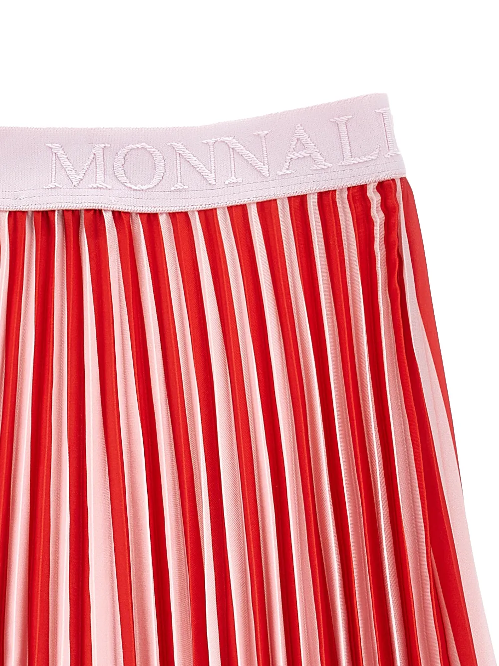 Monnalisa Plooirok met geborduurd logo Rood