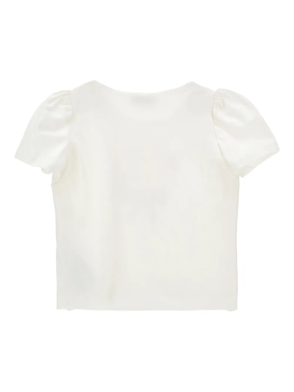 Monnalisa T-shirt met pofmouwen Wit