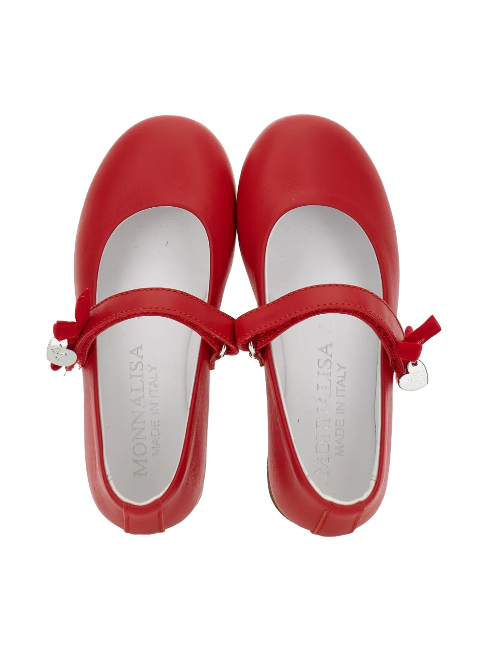Monnalisa Ballerina's met lint bedel Rood