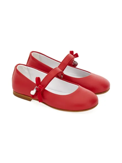 Monnalisa ribbon charm ballerinas