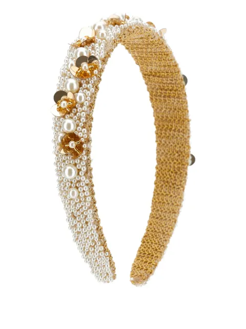 Monnalisa flower pearl hair accessory