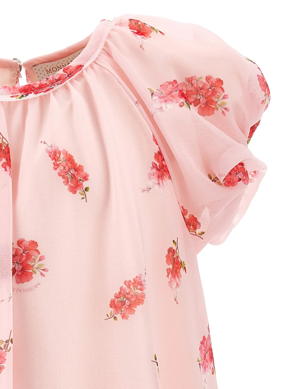 Monnalisa Jurk met bloemenprint Roze