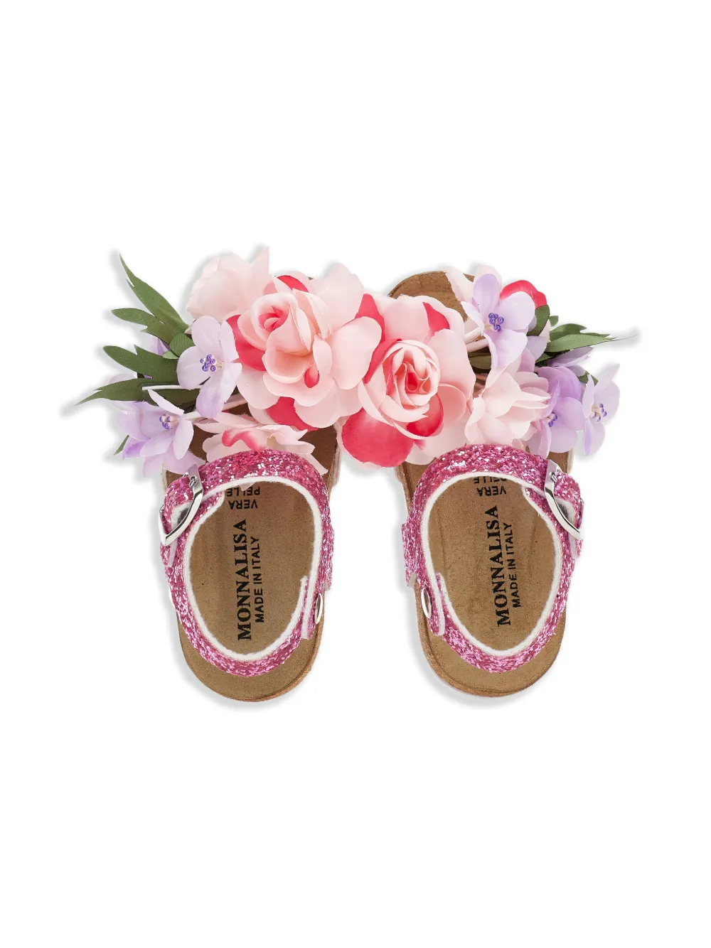 Monnalisa Sandalen met glitter Roze
