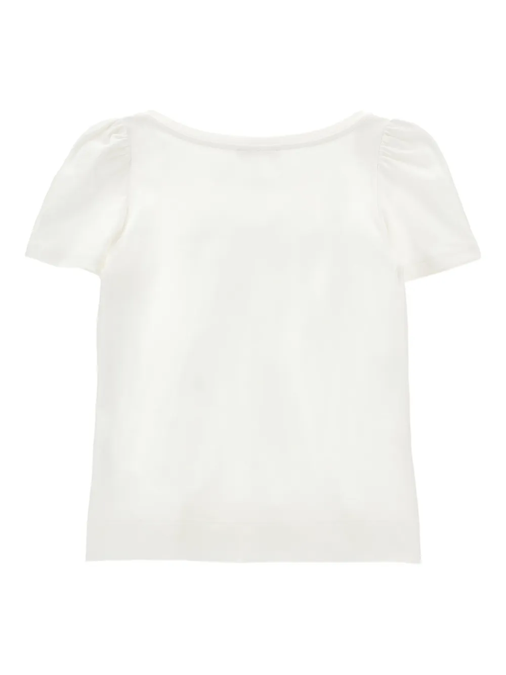 Bow-Floral-Print T-Shirt