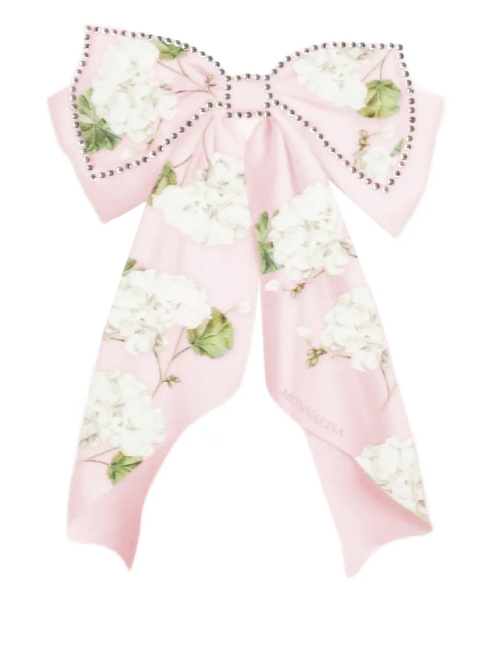 Bow-Floral-Print T-Shirt