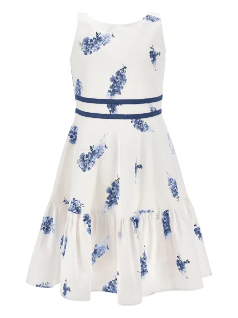 Monnalisa vestido con volantes y estampado floral