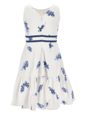 designer girls dresses from monnalisa Monnalisa Girls White Mommy & Me Tulle Flower Girl Runway Dress