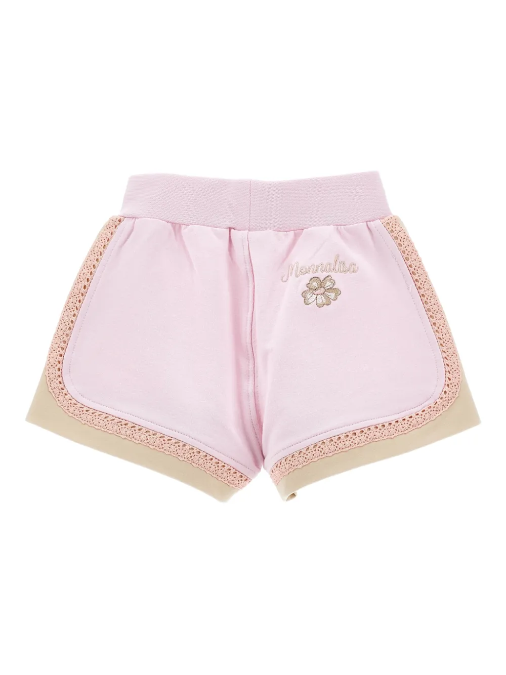 Monnalisa Shorts met geborduurd logo Roze