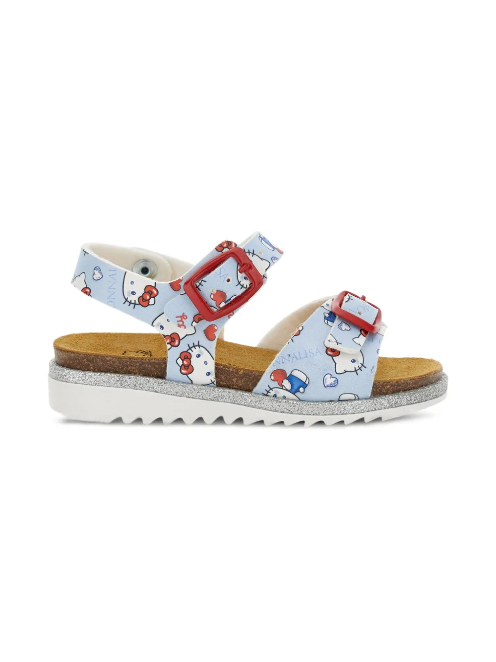 Monnalisa x Hello Kitty patterned buckle sandals | Open Toe Sandals | Image 2