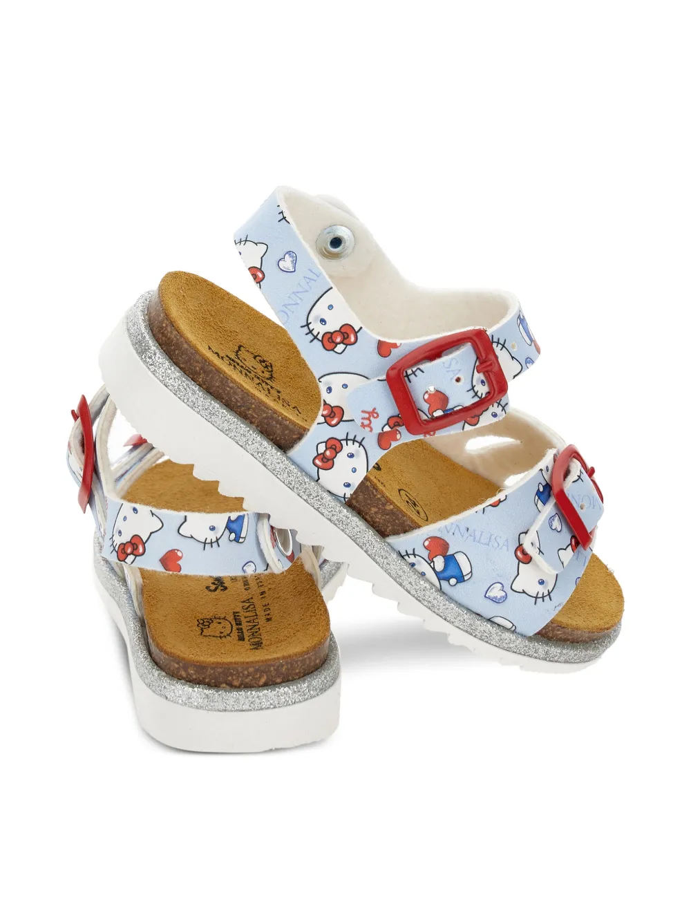 Monnalisa x Hello Kitty sandalen met gesp Blauw