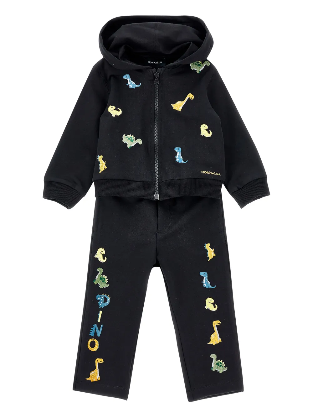 Monnalisa Tuta sportiva con cappuccio - Nero