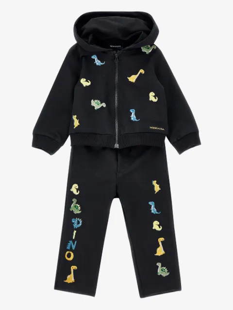 Monnalisa dinosaurs hooded tracksuit set