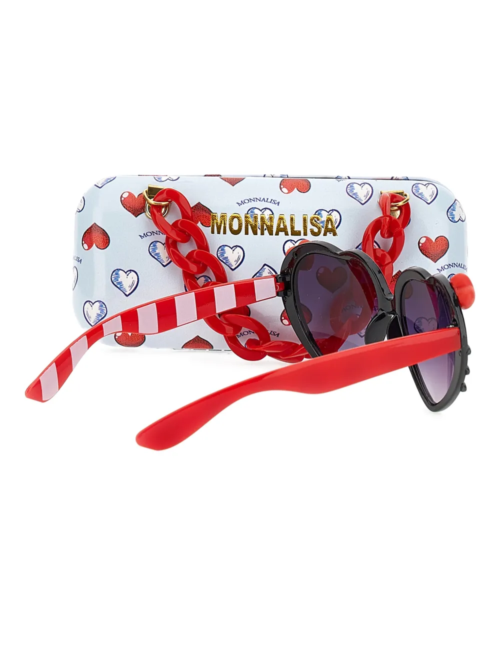 Monnalisa x Sanrio Hello Kitty zonnebril met hartmontuur Zwart