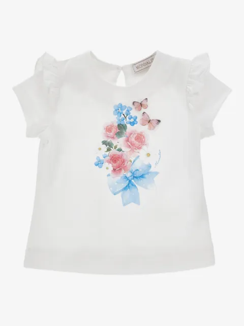 Monnalisa playera con estampado floral