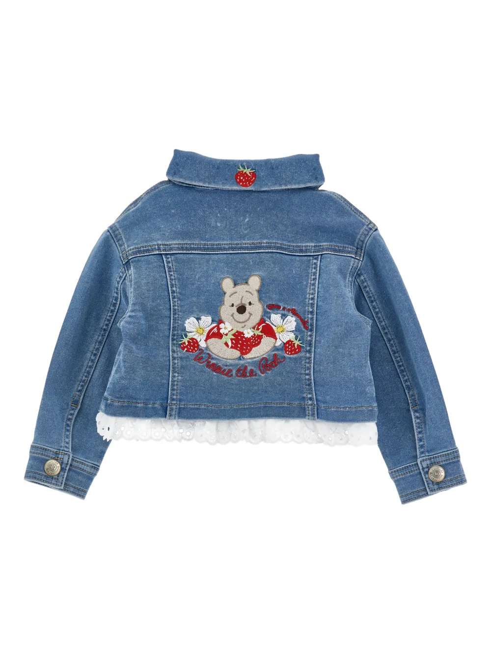 Monnalisa Jack met geborduurd logo Blauw