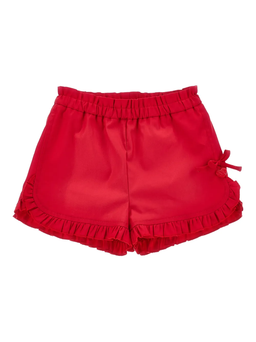 Monnalisa Shorts con ruches - Rosso