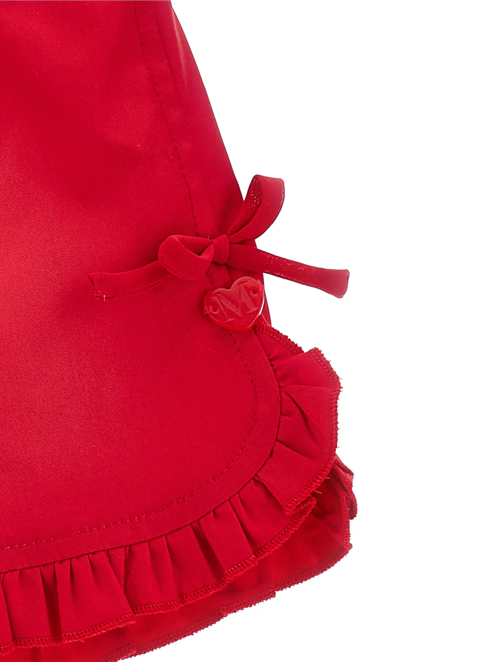 Monnalisa Shorts met ruches en strikdetail Rood