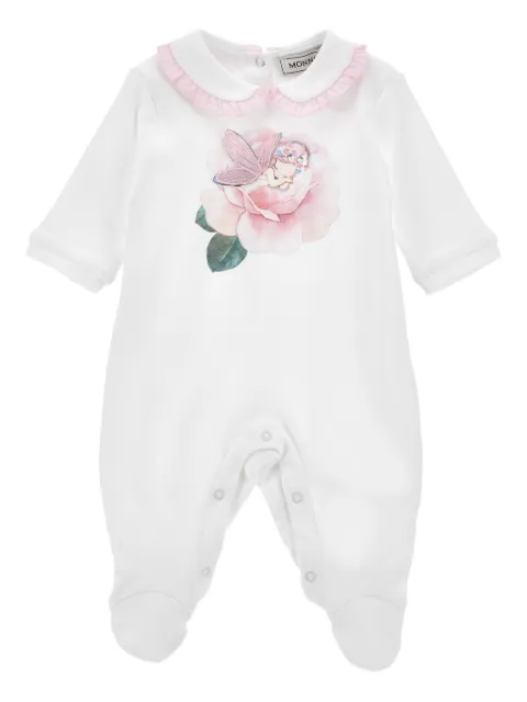 Monnalisa pijama con estampado gráfico y volantes en el cuello