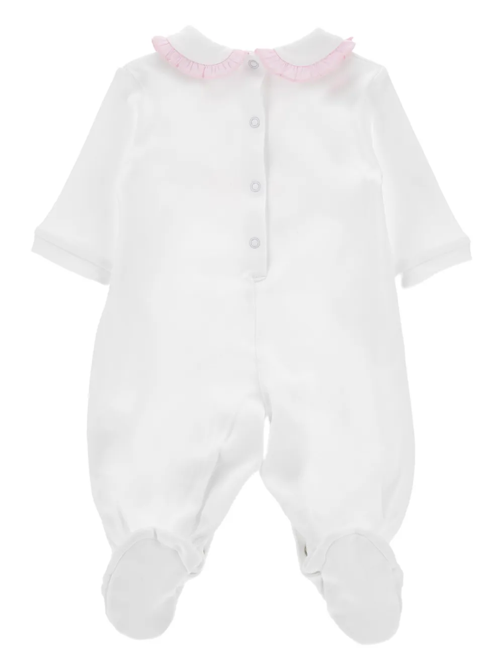 Ruffled-Collar Graphic-Print Pyjama