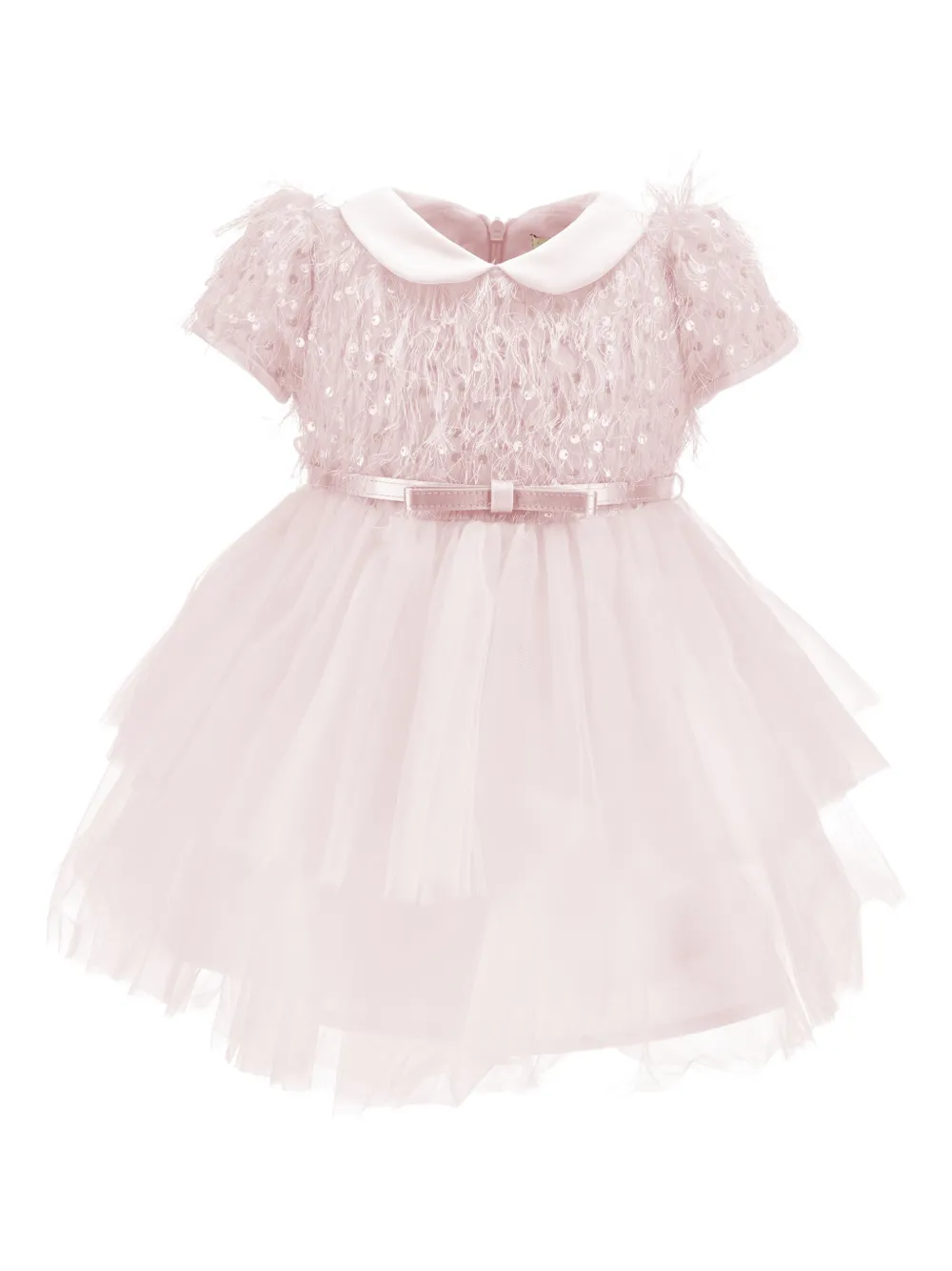 Monnalisa Abito con paillettes - Rosa