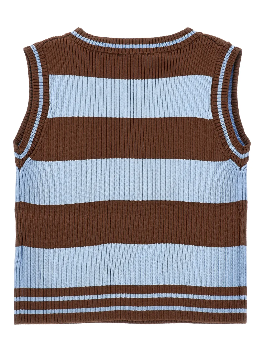  Monnalisa T-shirt En Coton à Rayures - Marron 