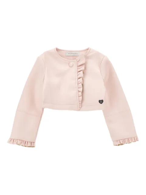 Monnalisa ruffled heart jacket