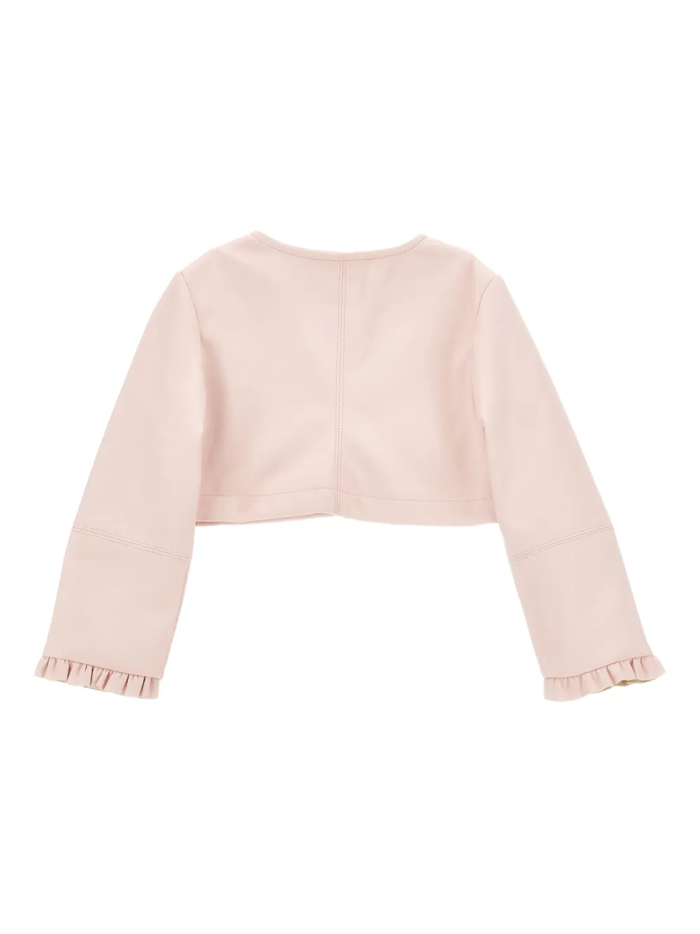 Monnalisa Ruffled Heart Jacket - Pink 