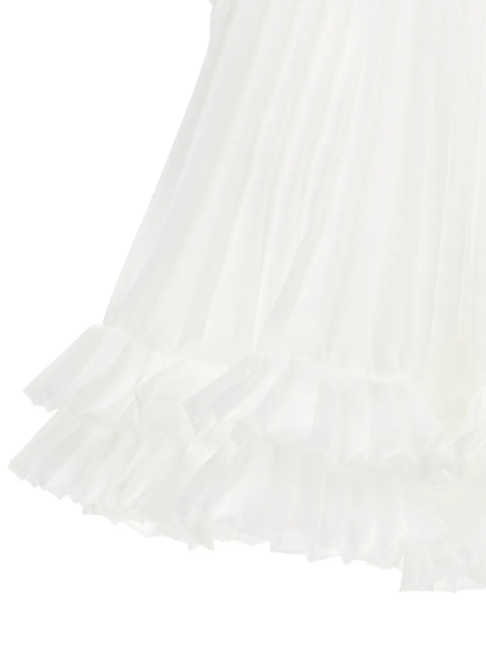 Monnalisa Geplooide top met ruches Wit