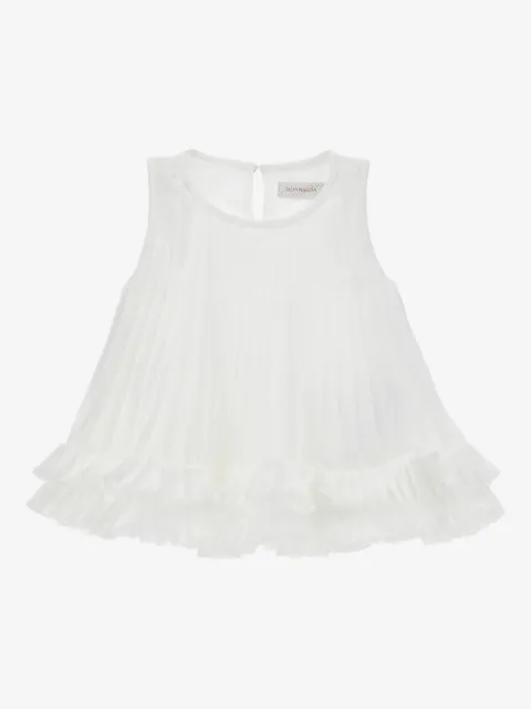 Monnalisa ruffled pleated top