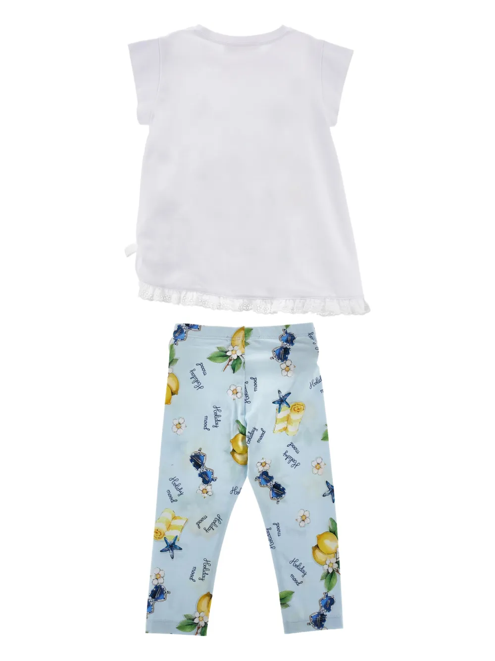 Monnalisa Broek met print Blauw