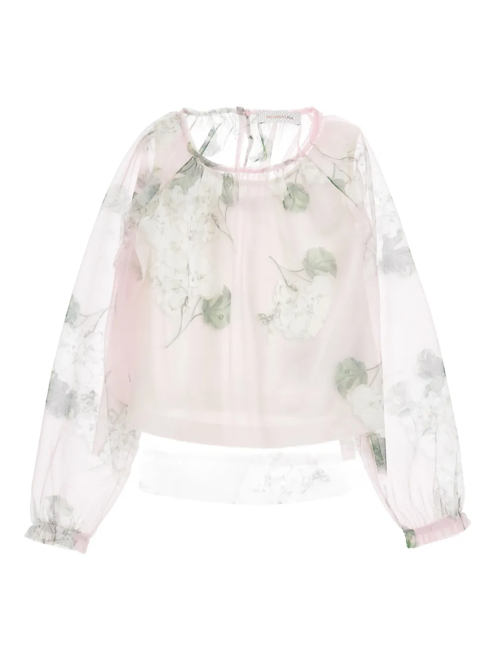 Monnalisa blouse en soie à fleurs | Blouses | Image 2