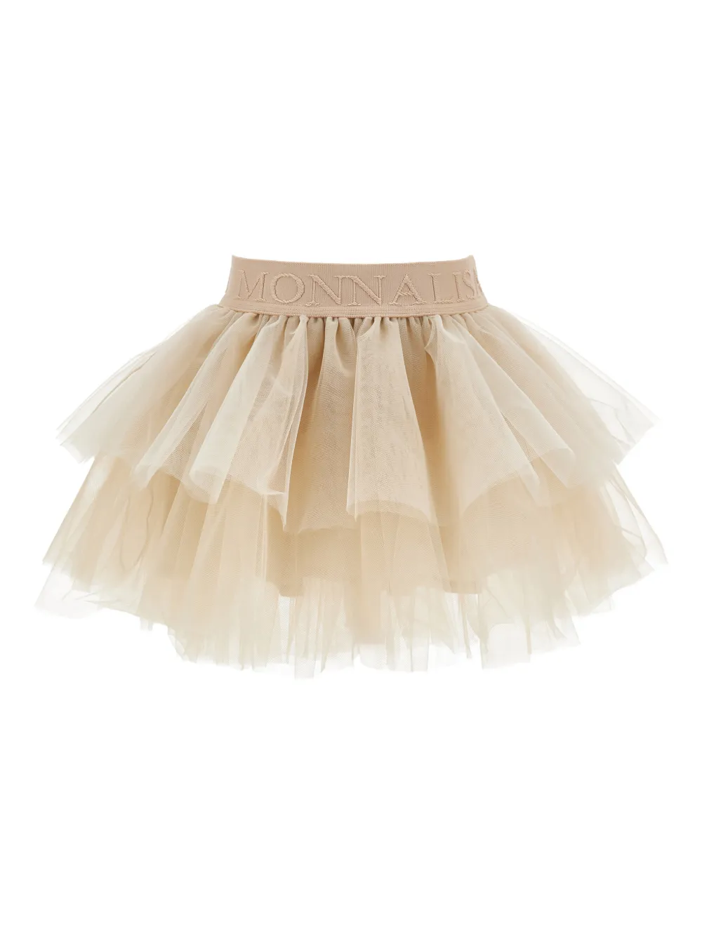 Monnalisa Rok met logoband - Beige