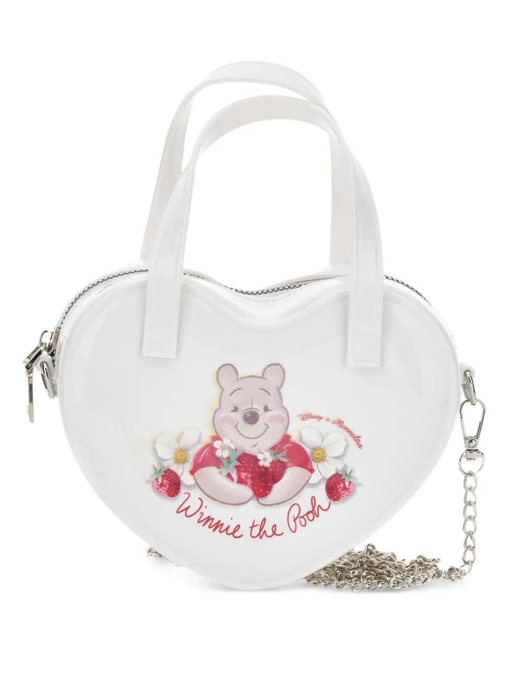 Monnalisa Borsa tote con stampa - Bianco