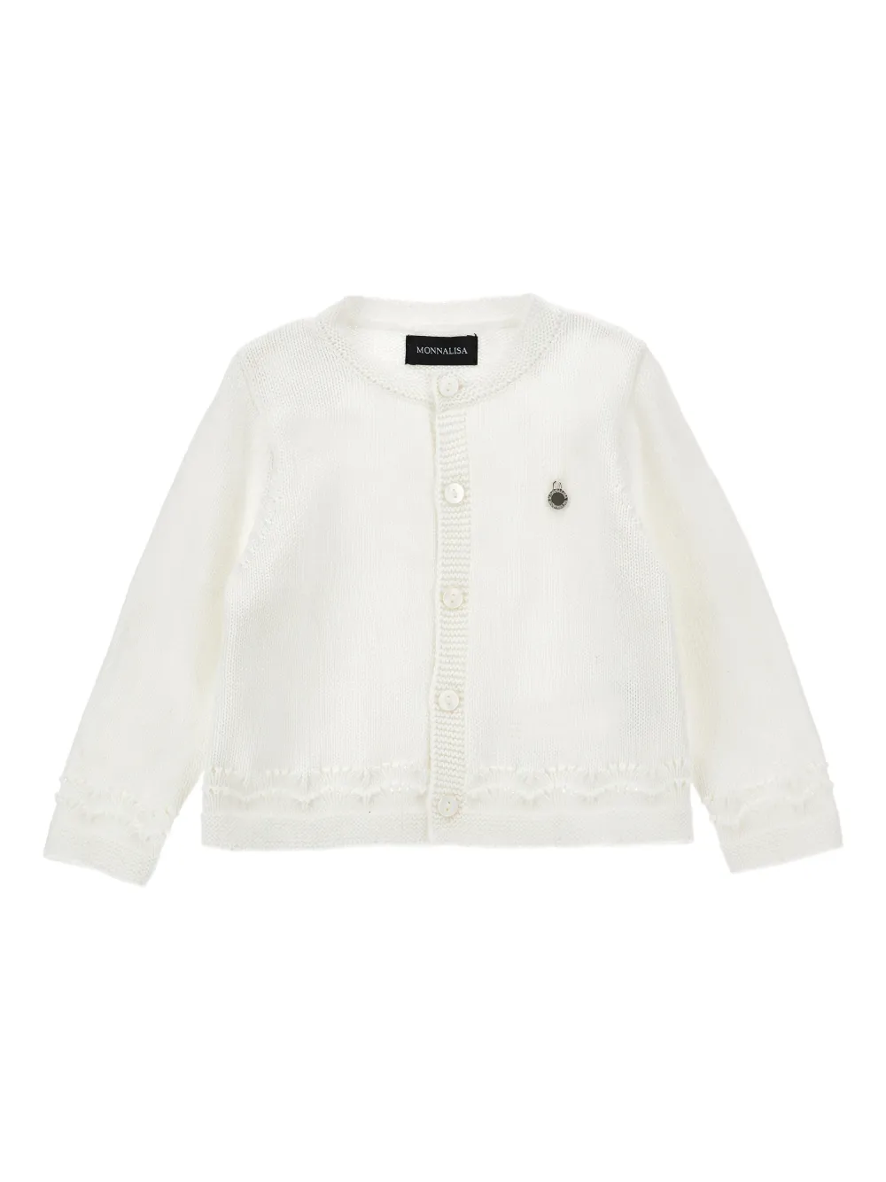 Monnalisa Cardigan con bottoni - Bianco