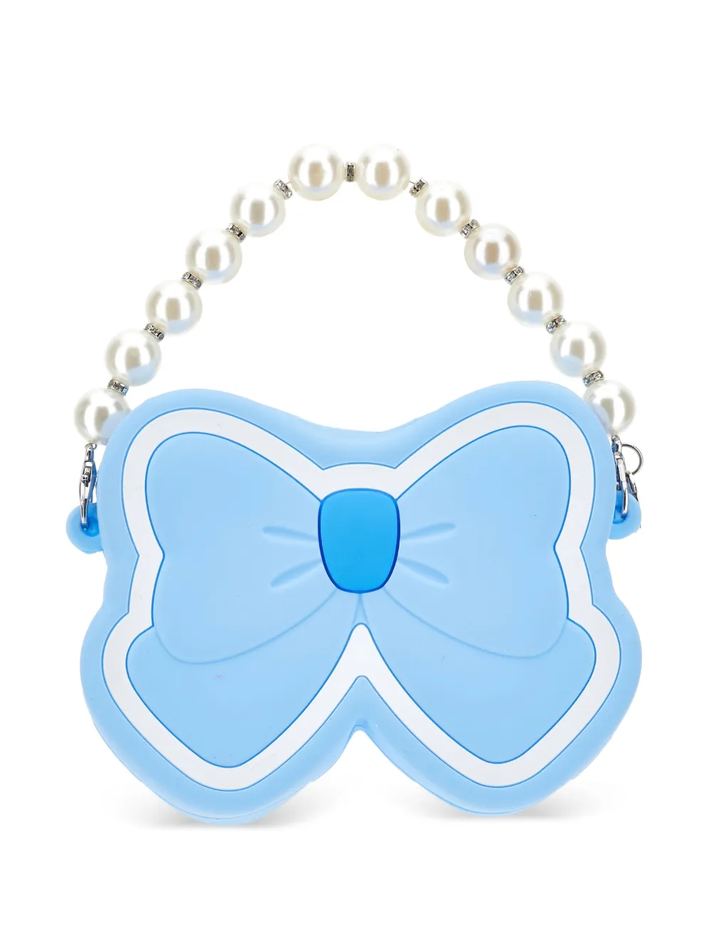 Monnalisa Borsa a mano con perle - Blu