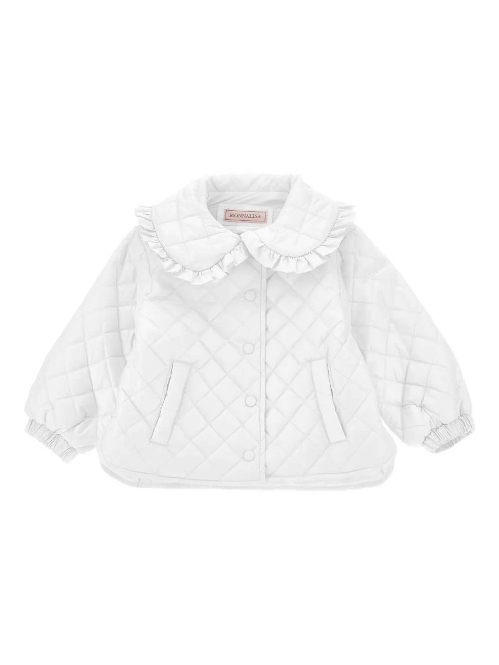 Monnalisa Giacca con ruches - Bianco