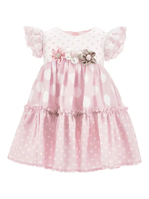 Monnalisa polka-dot floral dress