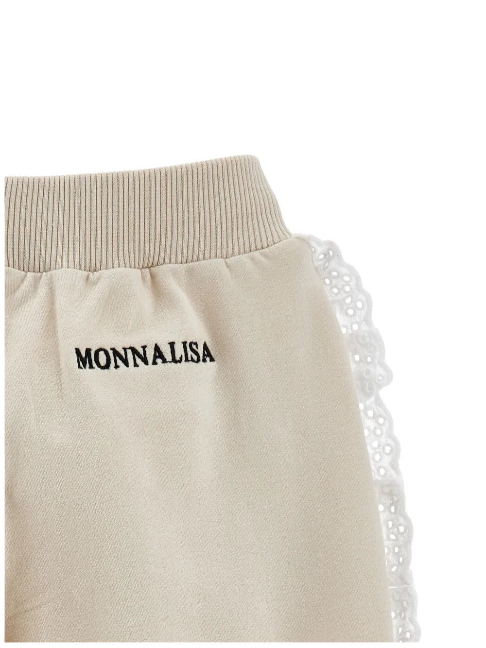 Ribbon Ruffled-Trim Track Pants