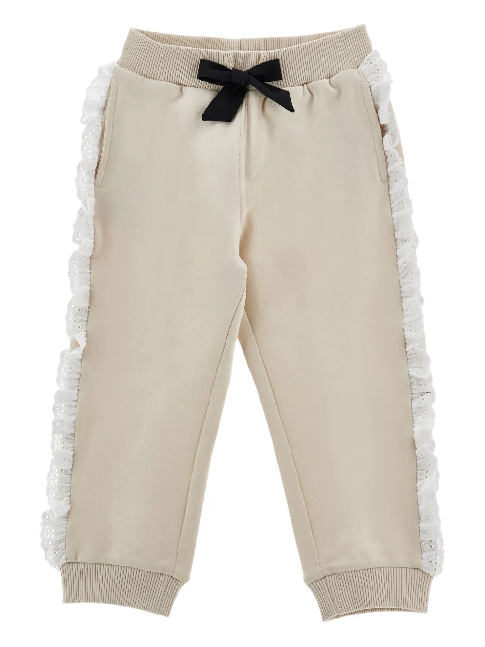 Monnalisa Pantaloni sportivi con ruches - Toni neutri