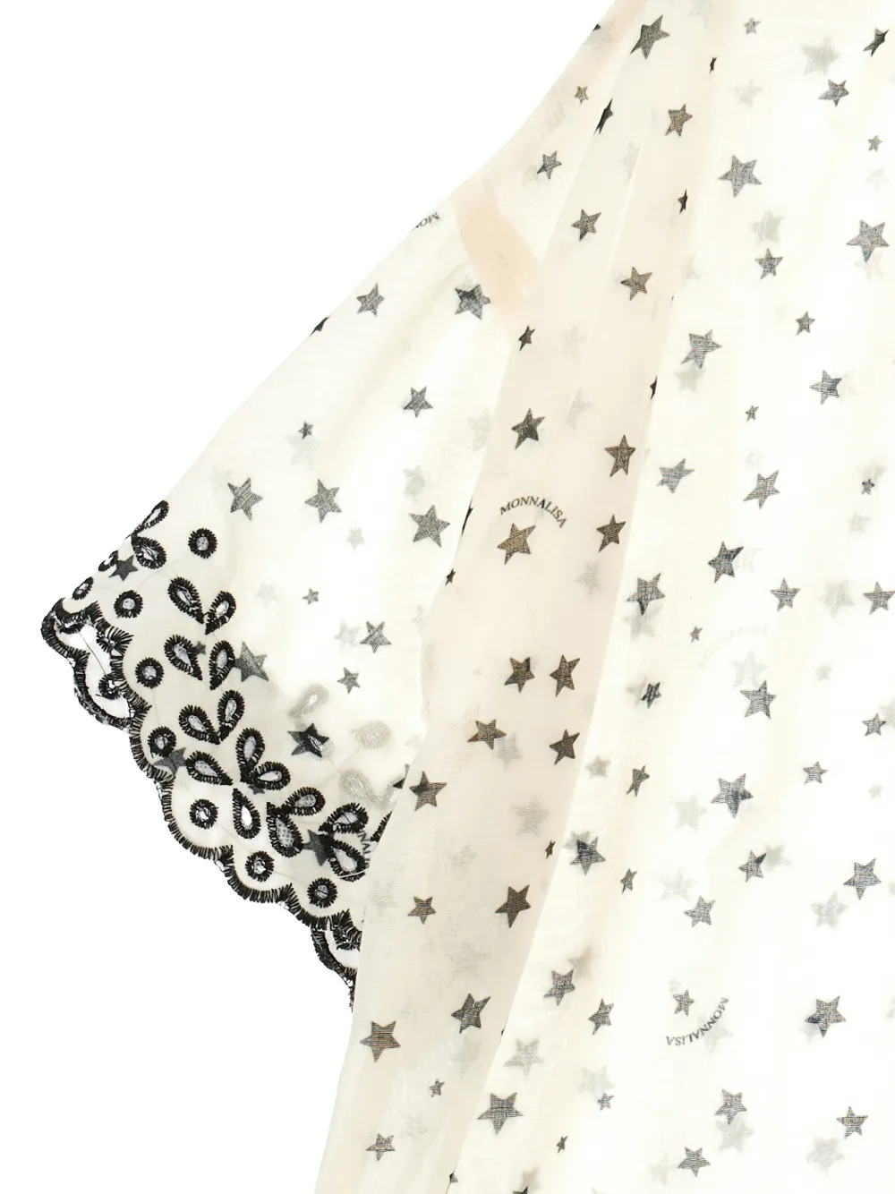 Monnalisa Jurk met sterrenprint Beige