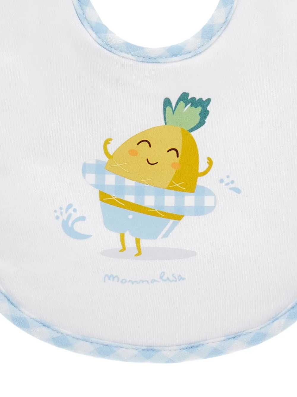 Monnalisa Babypakje met gingham ruit Blauw