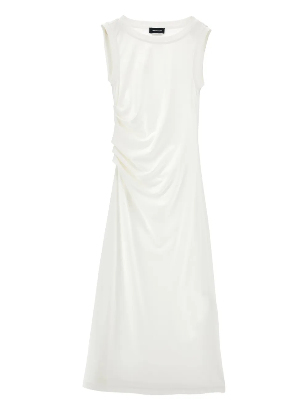 Monnalisa Abito smanicato con ruches - Bianco