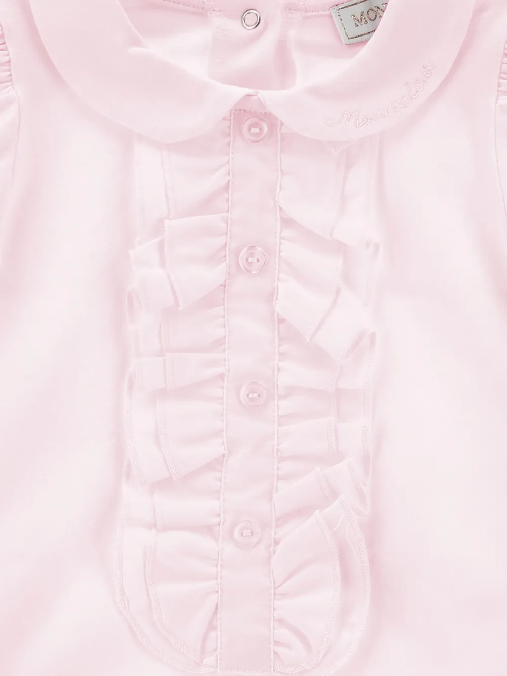 Monnalisa Romper met ronde kraag en knoopsluiting Roze