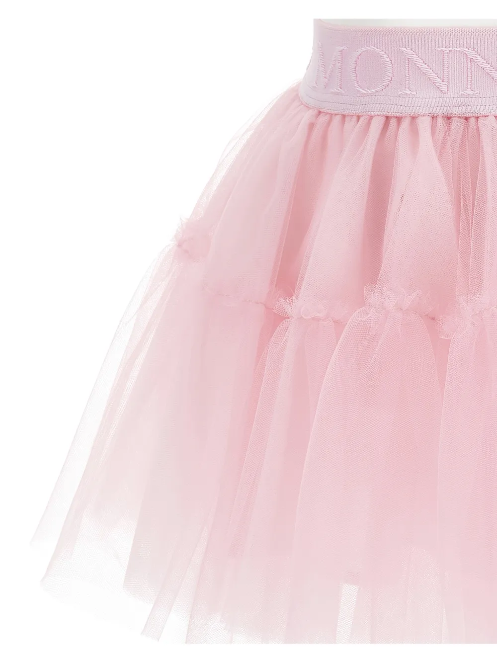 Ruffled Logo-Waistband Skirt