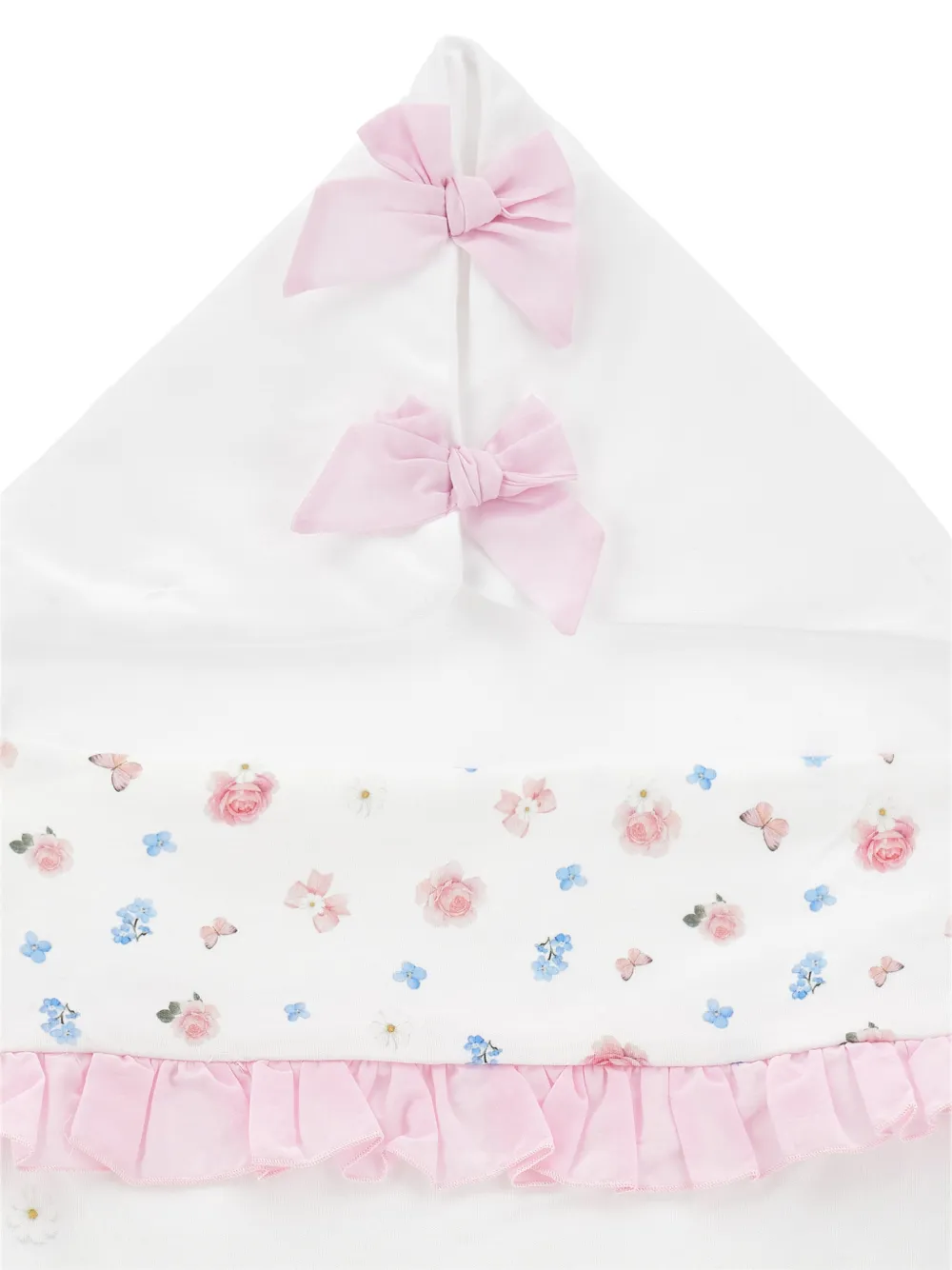 Monnalisa Slaapzak met bloemenprint Wit