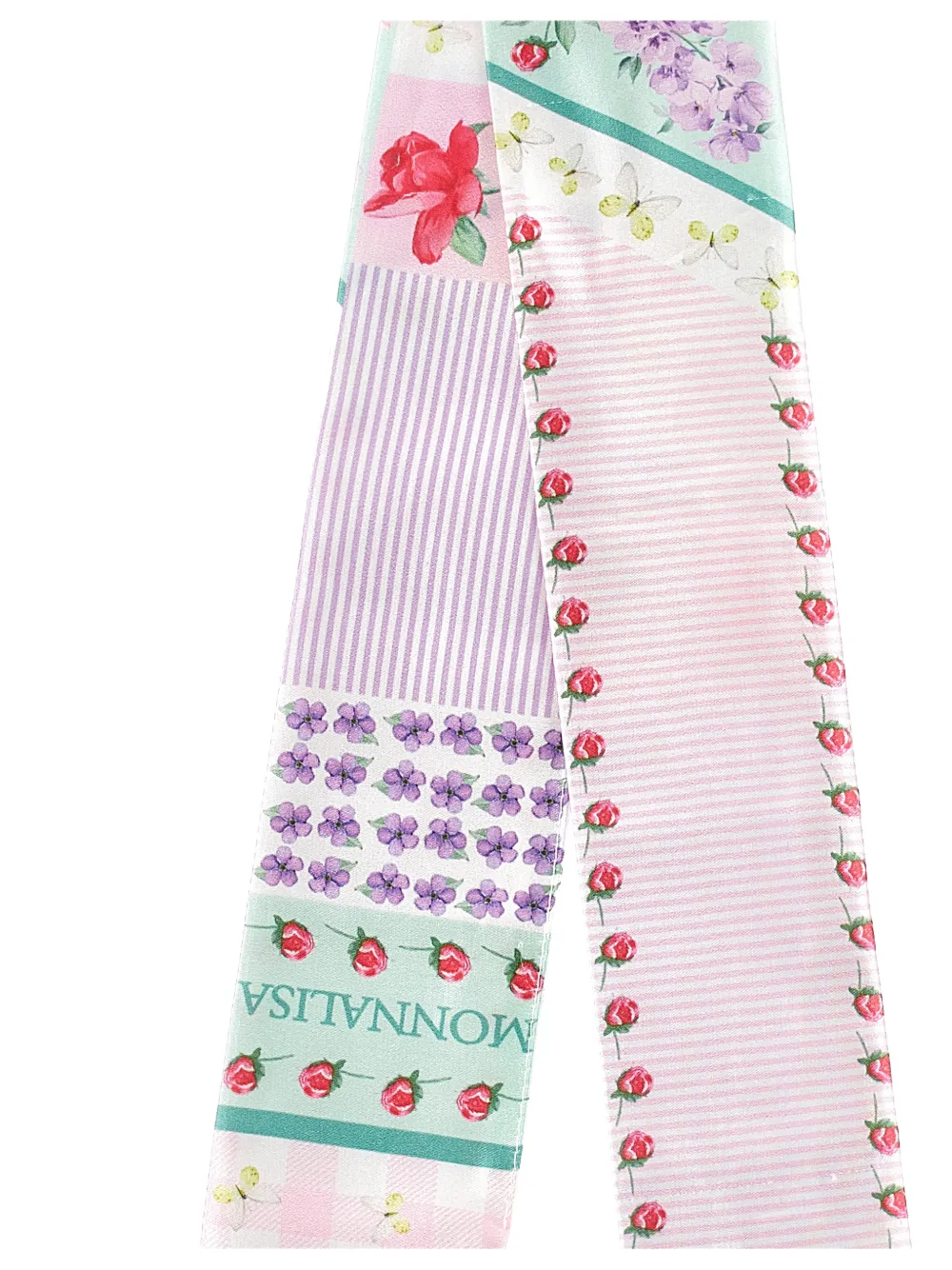  Monnalisa Floral-print Scarf - Pink 